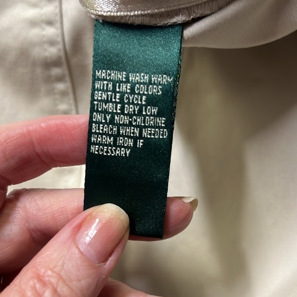 Ralph Lauren Khaki Gold Toggle Skirt Cream - Picture 6 of 6